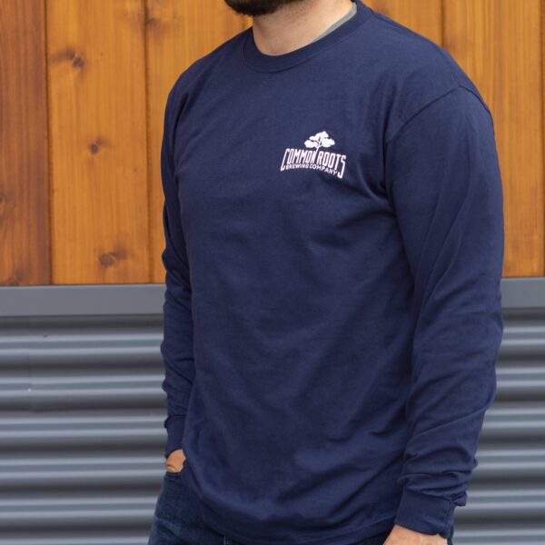 Navy Longsleeve Tee Front