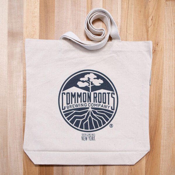 Tote Bag with common roots label