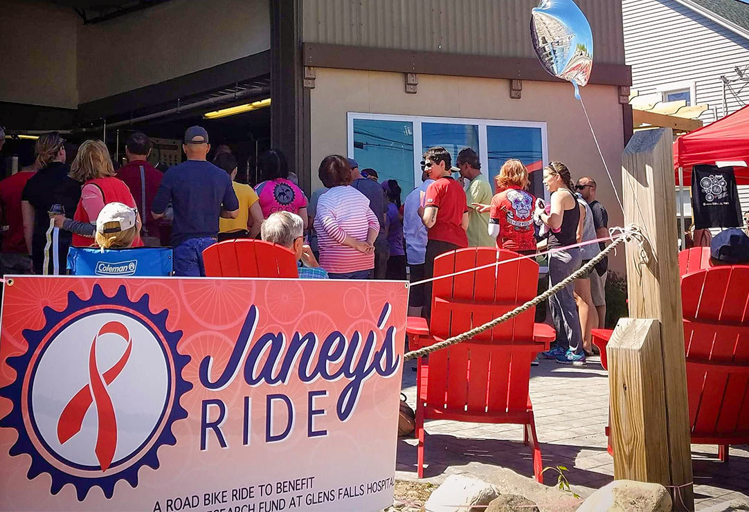 Gathering for Janey's Ride