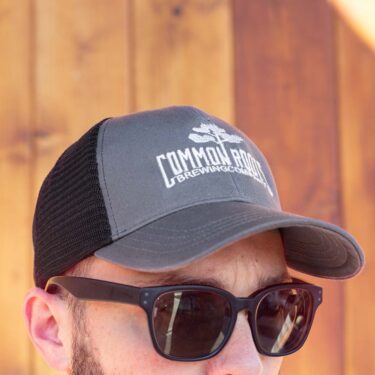Gray Trucker Hat with Logo