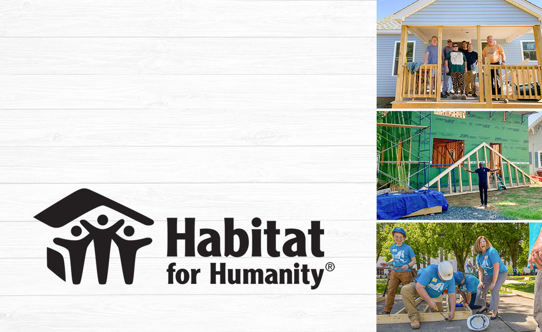 Habitat for Humanity building a house