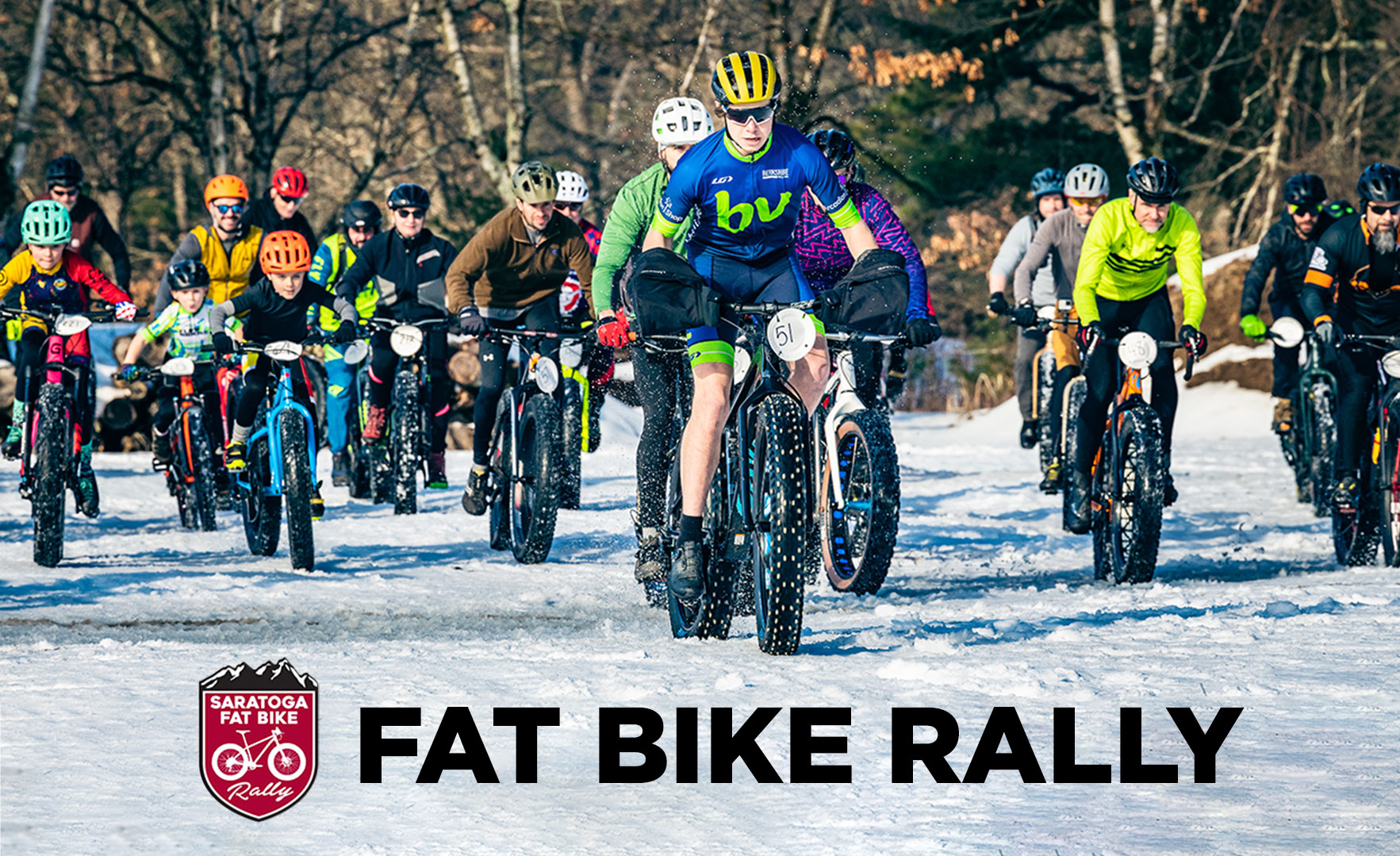 Fat Bike Riders biking in the snow