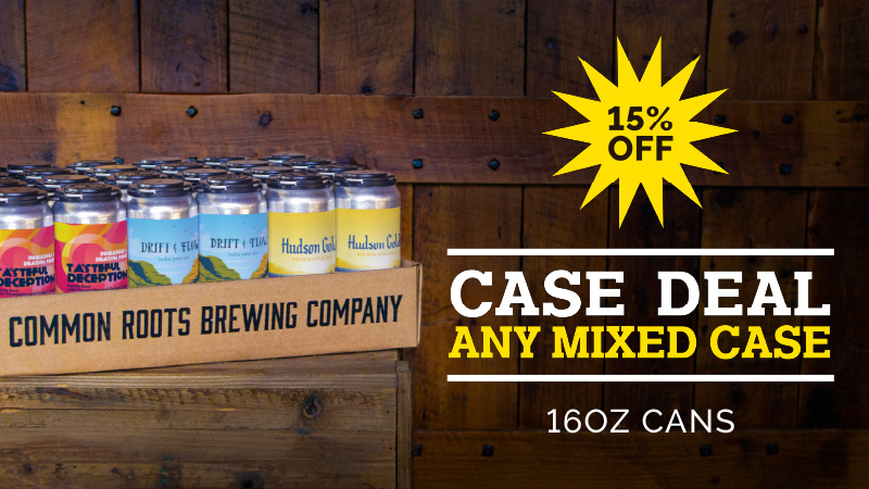 15% off any mixed case (6 4-packs)