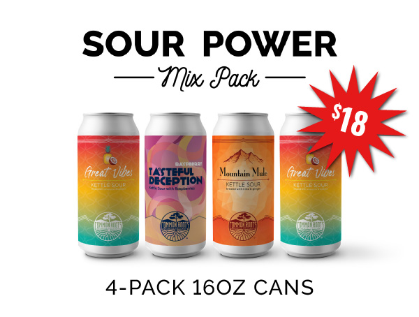 Sour Power Mix Pack: Assortment of four sour beers