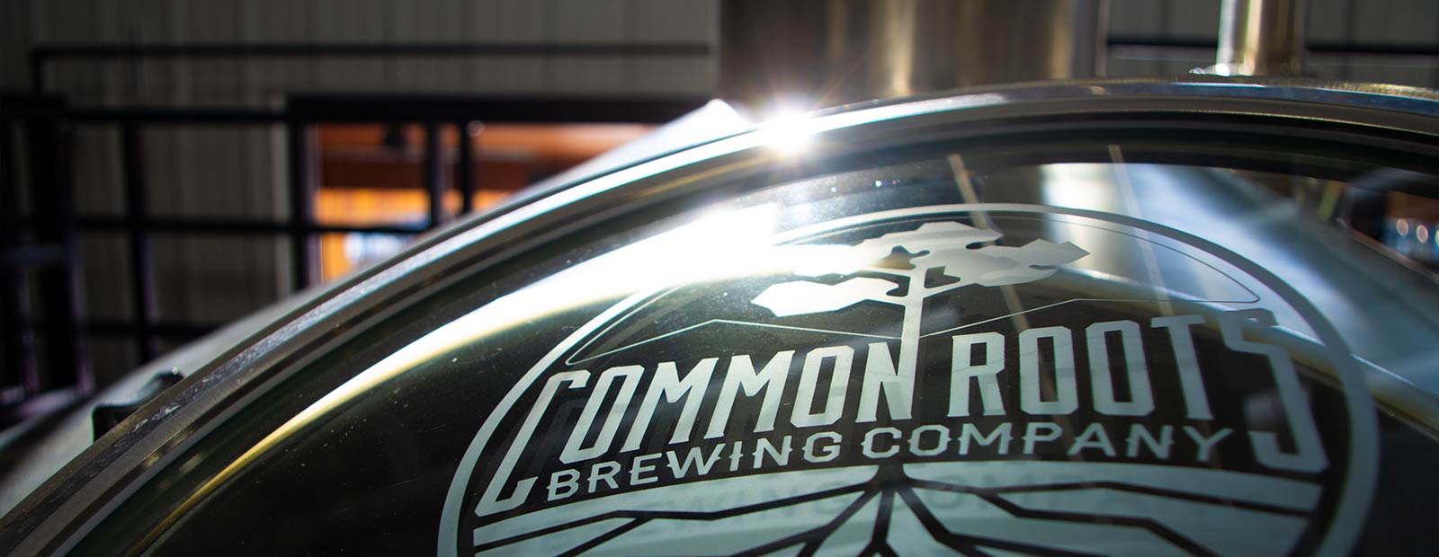 Brewing equipment shining in the sun