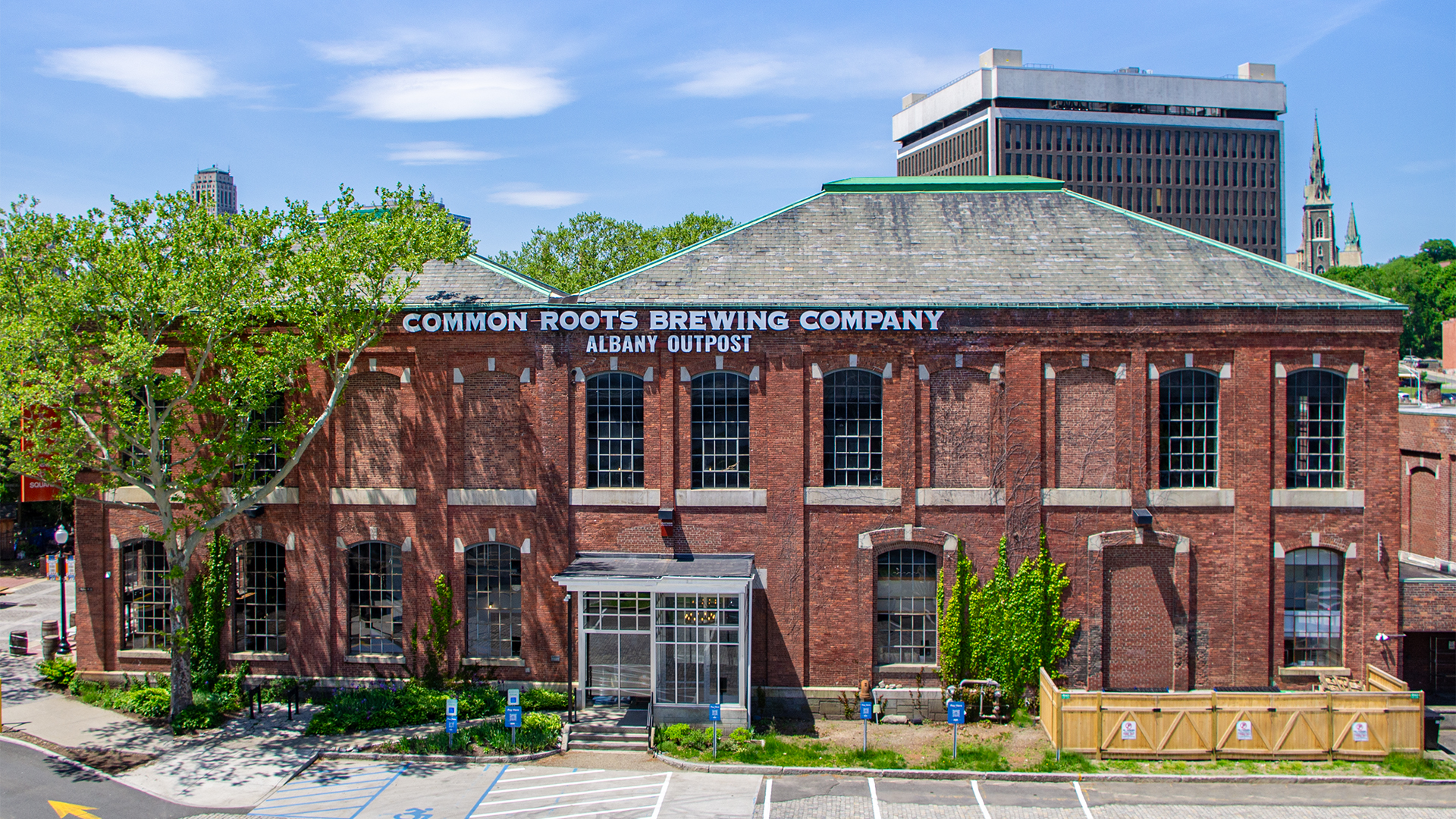 Common Roots Albany Outpost building from the front