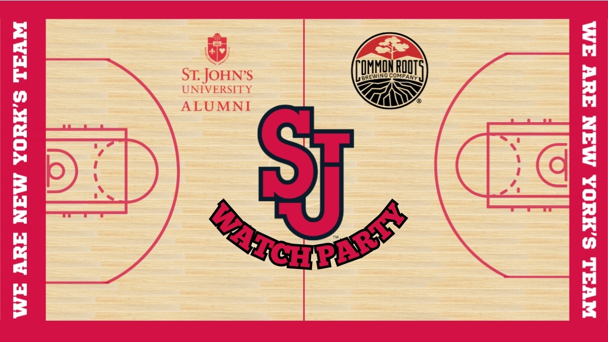 Graphic of the St Johns basketball court