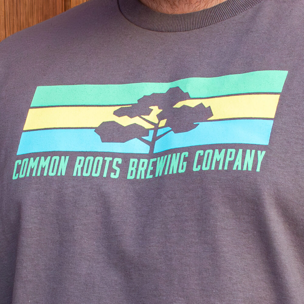 Close up of Long Sleeve tee logo