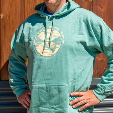 Close Up of Lager Hoodie