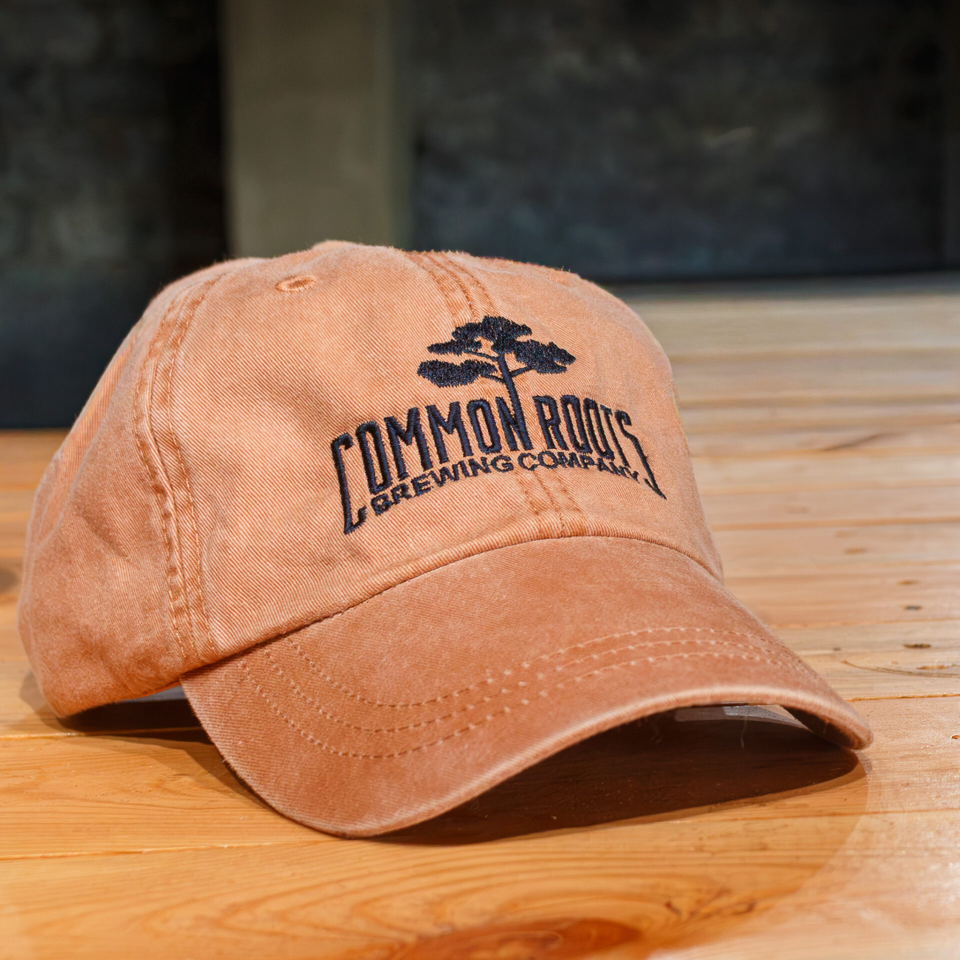 Terra Cotta Dad Hat on Countertop