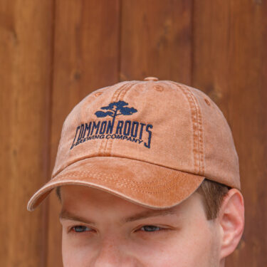 Man wearing Terra Cotta Dad Hat